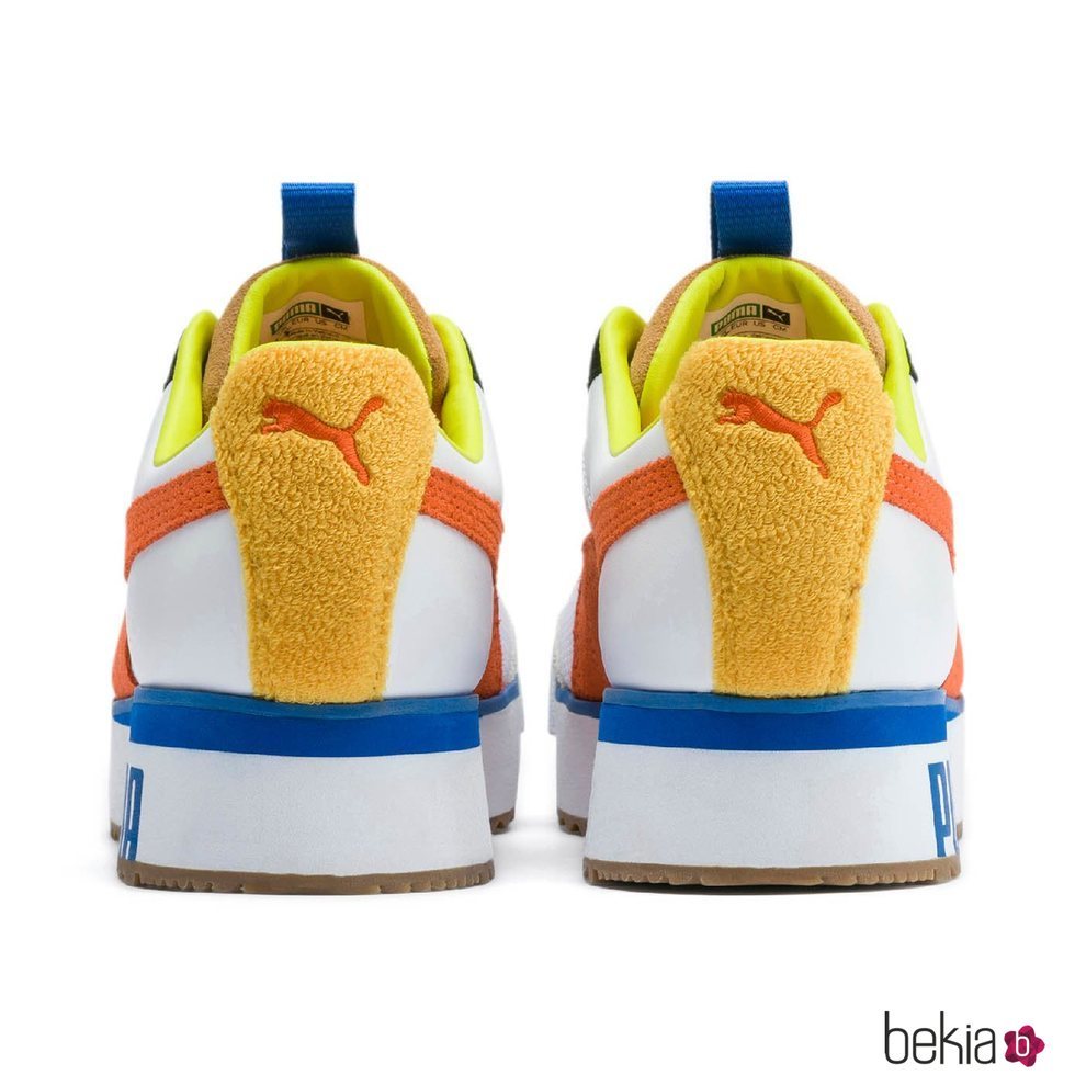 Parte posterior de las clásicas zapatillas Roma de la firma Puma