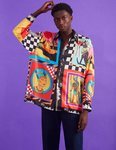 Camisa de raso con estampado egipcio de ASIF Clothing