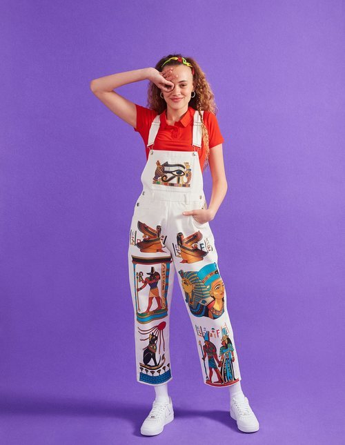 Peto largo con estampado egipcio de ASIF Clothing