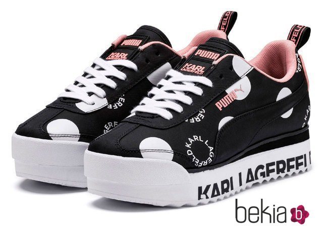 Deportivas para mujer de Puma x Karl Lagerfeld de la colección cápsula en homenaje a Karl Lagerfeld