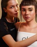 Bella Hadid y Lil Miquela en la nueva campaña de Calvin Klein