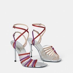 Sandalias de tacón de la colección Blue Collection de Zara 2019