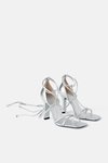 Sandalias plateadas de la colección Blue Collection de Zara 2019