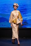 Vestido midi con escote cut out y mangas abullonadas de la colección crucero de Juan Duyos para 'Alta Mar'
