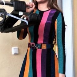 Aitana con vestido de María Escoté