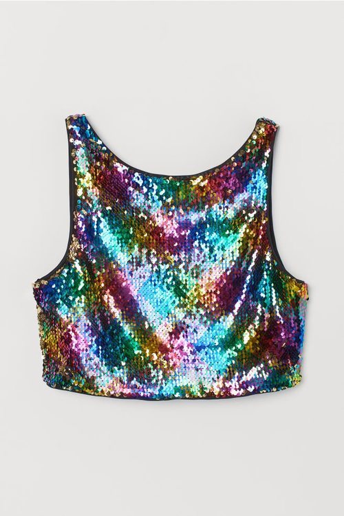 Top de lentejuelas de la colección 'Love for All' de H&M