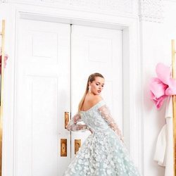 Vestido azul de la colección pre-fall 2019 de Christian Siriano
