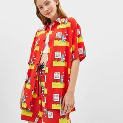 Camisa con estampado de Bereshka x Snoopy para la colección de Bershka verano 2019