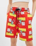 Bermudas con estampado de Snoopy para la colección de Bershka x Snoopy verano 2019