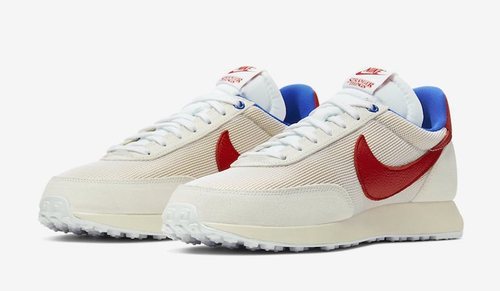 Modelo Tailwind en beige retro inspirado en Stranger Things para la nueva colección de Nike