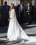 Pilar Rubio con un vestido de Zuhair Murad en día de su boda con Sergio Ramos