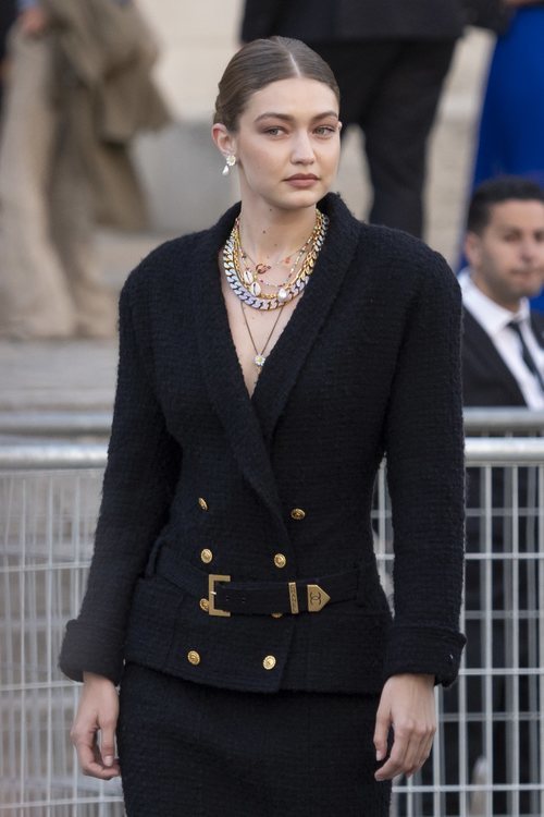 La supermodelo Gigi Hadid en el homaneje a Karl