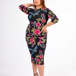 Vestido 'Cannibal flower' de la nueva línea 'curvy' de María Escoté