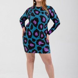 Vestido 'Blue Leopard Stretch' de la nueva línea 'curvy' de María Escoté