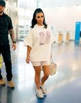 Kim Kardashian fotografiada a su llegada al JFK