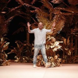 Duyos durante la presentación de la colección primavera/verano 2020 en la MBFW Madrid julio 2019