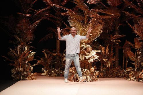 Duyos durante la presentación de la colección primavera/verano 2020 en la MBFW Madrid julio 2019