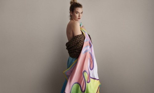 Fular estampado de la colección verano 2019 de Louis Vuitton