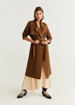 Trench marrón de la colección otoño/invierno 2019 de Mango