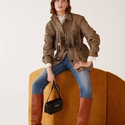 Chaqueta de flecos de la colección otoño/invierno 2019 de Mango