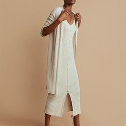 Vestido de canalé de la colección otoño/invierno 2019 de Mango