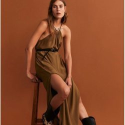 Vestido halter de la colección otoño/invierno 2019 de Mango