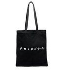 Bolsa de tela negra de la colección cápsula de Stradivarius x 'Friends'