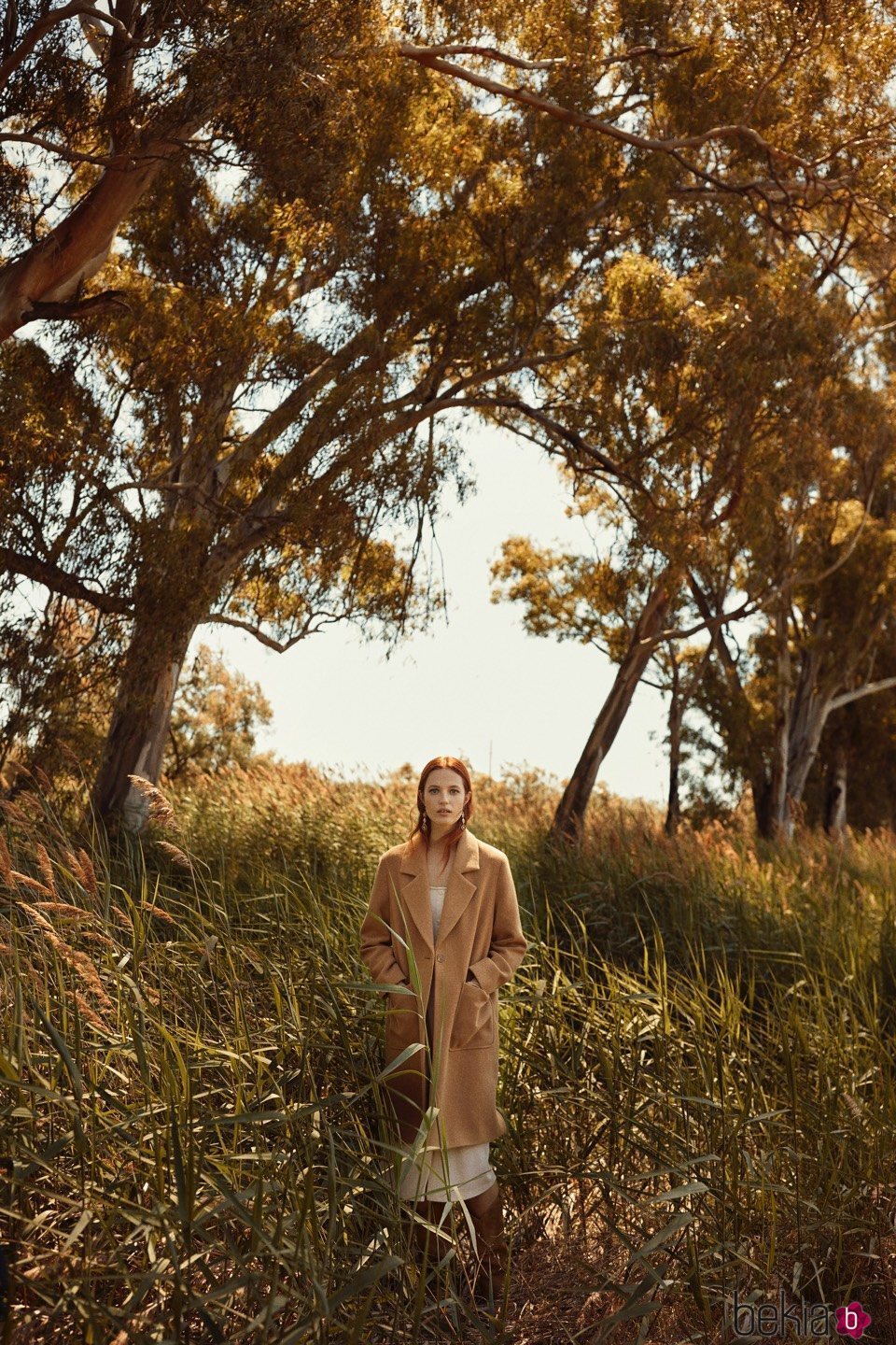 Abrigo camel de la colección otoño/invierno 2019 de Lefties
