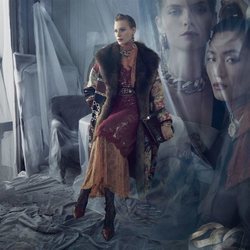 Abrigo con detalle de pelo de la colección otoño 2019 de Zara