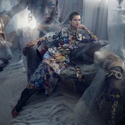 Vestido estampado de la colección otoño 2019 de Zara