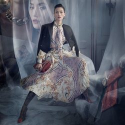 Vestido scarf print de la colección otoño 2019 de Zara