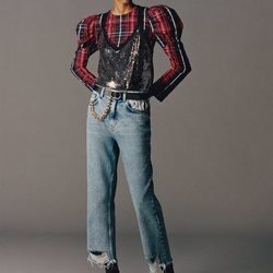 Blusa de cuadros de la colección otoño 2019 de Zara
