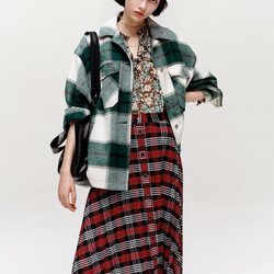 Sobrecamisa de cuadros de la colección otoño 2019 de Zara