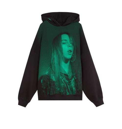 Sudadera con fotografía estampada de Billie Eilish de la colección Billie Eilish x Bershka