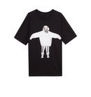 Camiseta negra con silueta de Billie Eilish de la colección Billie Eilish x Bershka