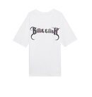 Camiseta blanca serigrafiada de la colección Billie Eilish x Bershka