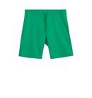 Patalón corto de chándal en color verde de la colección Billie Eilish x Bershka
