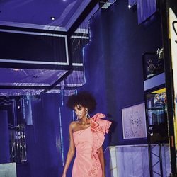 Mini vestido salmón de la colección otoño/invierno 2019/2020 de Dolores Promesas