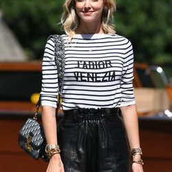 Chiara Ferragni vestida de DIOR a su llegada al Festival de Venecia 2019