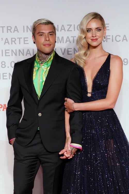 Fedez y Chiara Ferragni en la premiere de 'Chiara Ferragni Unposted' en el Festival de Venecia 2019