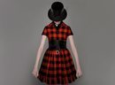 Vestido de cuadros de la colección prêt-à-porter otoño/invierno 2019 de Dior