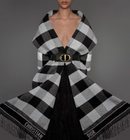 Mantón de cuadros de la colección prêt-à-porter otoño/invierno 2019 de Dior