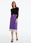 Falda con flecos de la colección otoño/invierno 2019 de Uterqüe