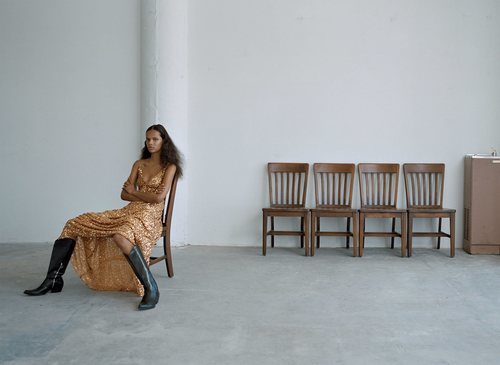 Vestido de lentejuelas de la colección 'The Minimal Knitwear' de Zara