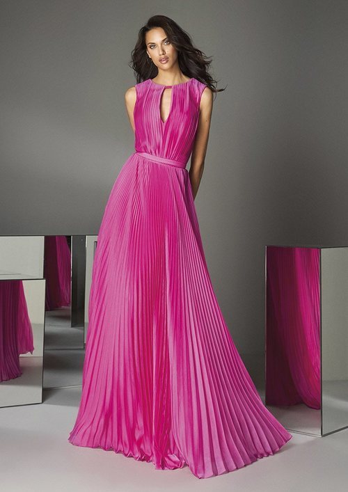 Vestido (frontal) 'The Drapes' nº88 de la colección #PronoviasPink en colaboración con la AECC