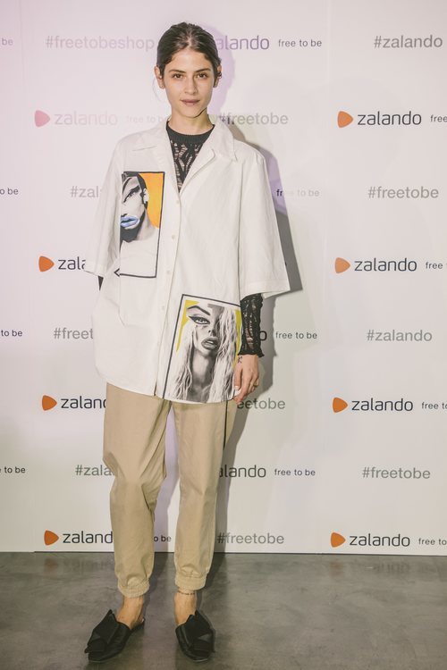 Alba Galocha en la inauguración de la pop-up store de Zalando