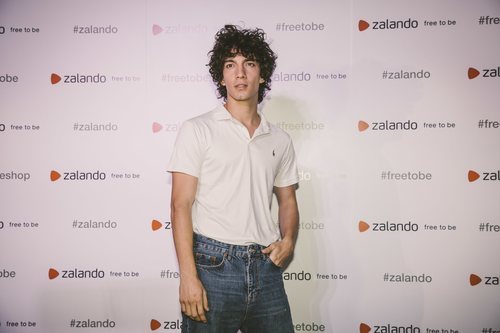 Jorge López en la inauguración de la pop-up store de Zalando