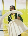 Silla blanca colección 'Markerad' de Ikea y Virgil Abloh