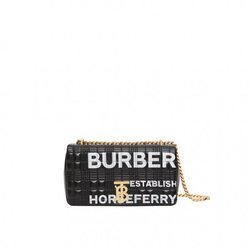Bolso negro 'Lola' con correa dorada de la colección Burberry otoño 2019