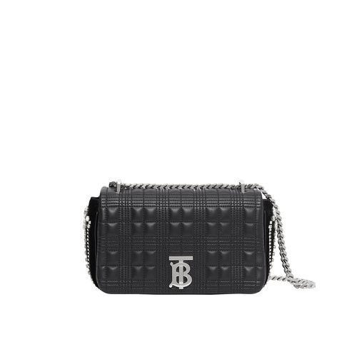 Bolso negro 'Lola' con correa metalizada de la nueva colección Burberry otoño 2019